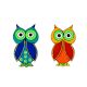 Handmade Folk Owl Wooden Fridge Magnet Kitchen Decor
